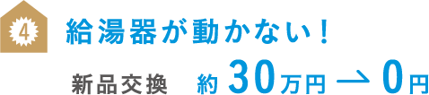 給湯器が動かない！