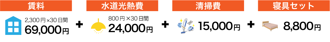 30日間ご利用の場合